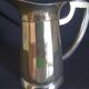 Art Deco water carafe in silver metal