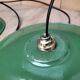 Enameled sheet metal pendant lights
