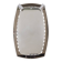 VINTAGE 1960S SMOKED GLASS WALL MIRROR WITH ITALIAN DESIGN SPOTLIGHTS