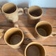 8 stoneware mugs