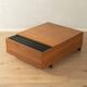 Elegant 1960s walnut veneer coffee table