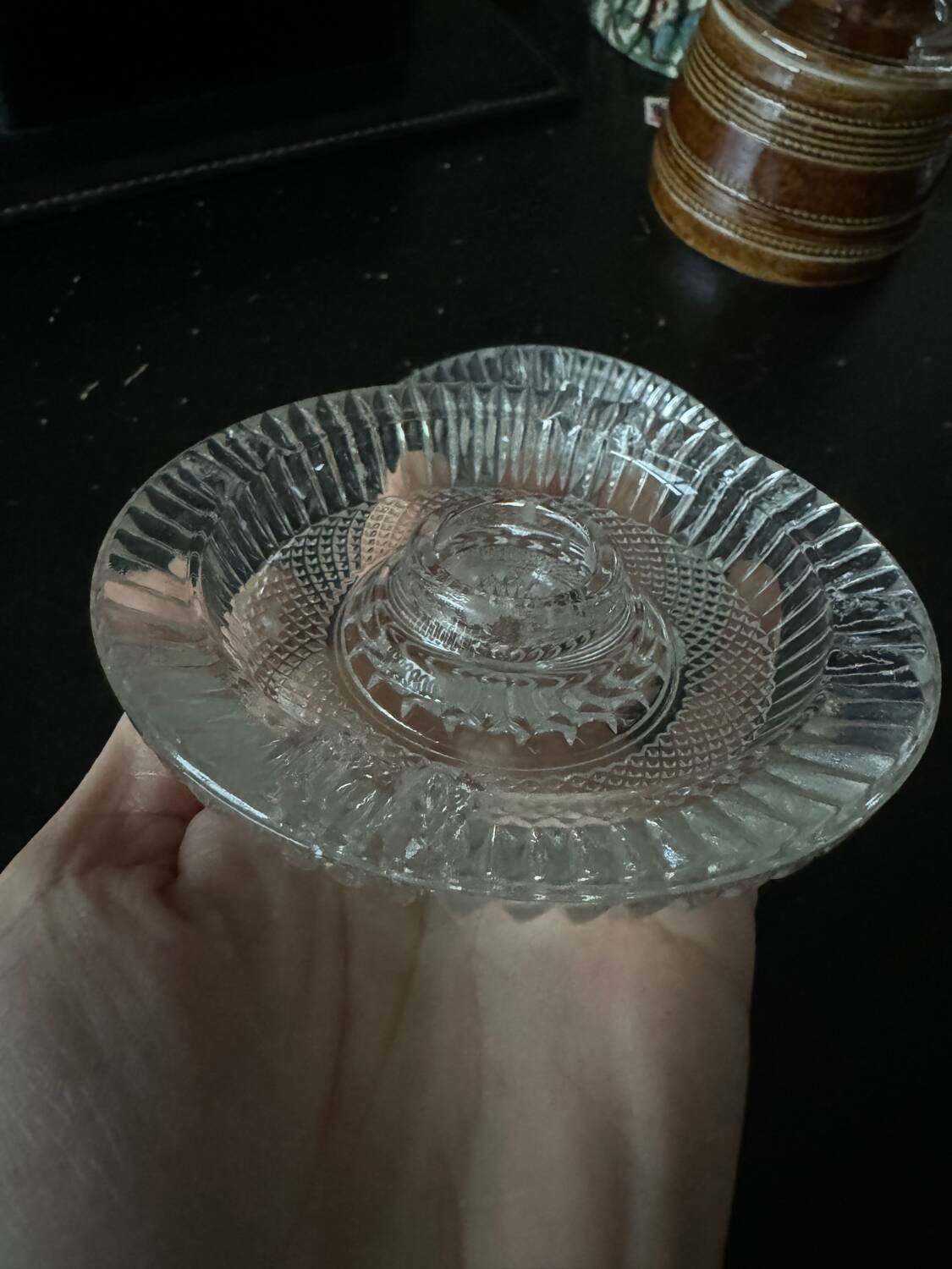 Glass candle holders