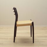 Set of six mahogany chairs, Danish design, 1960s, designer: Niels Otto Møll