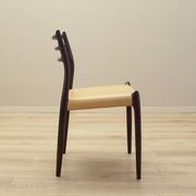 Set of six mahogany chairs, Danish design, 1960s, designer: Niels Otto Møll