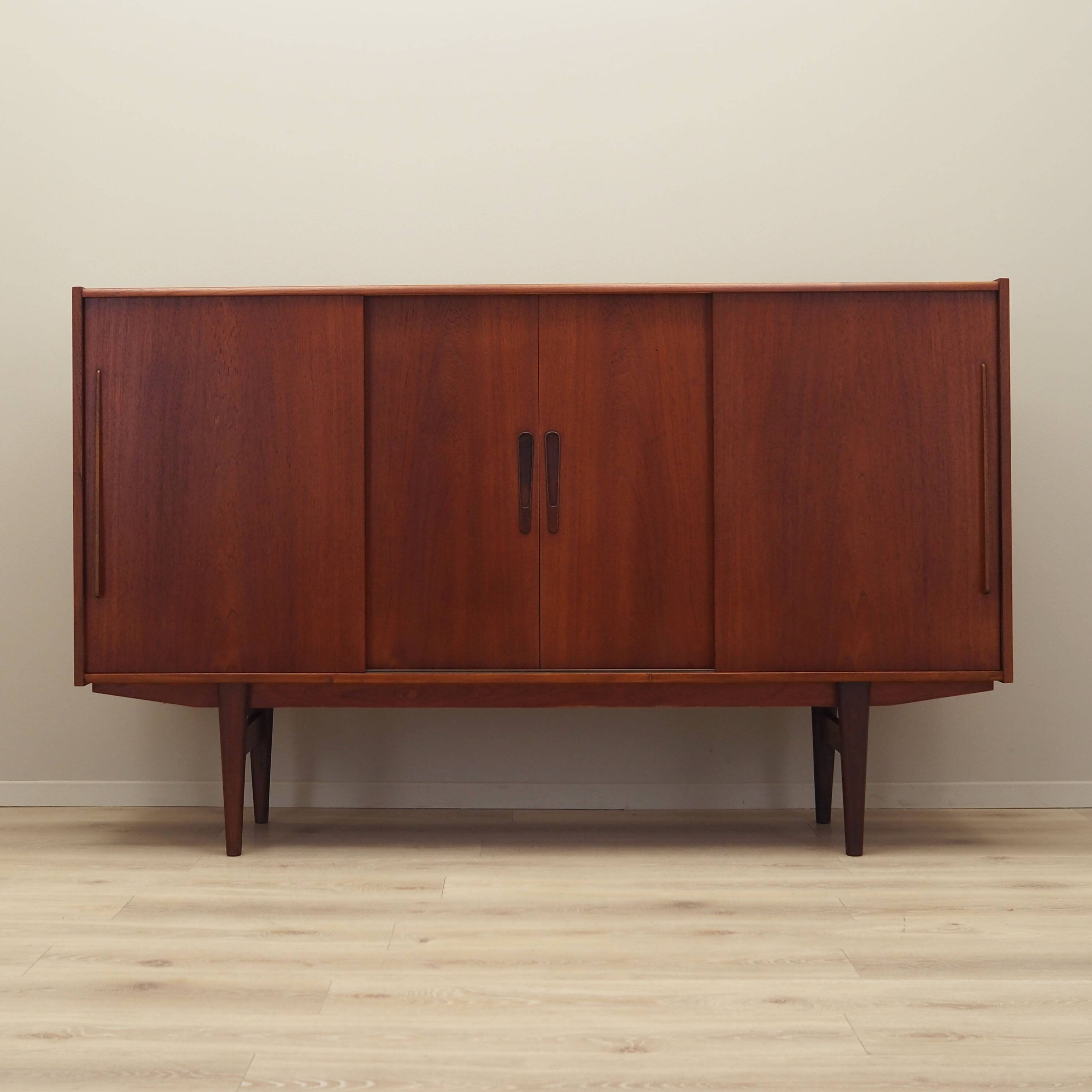 Teak highboard, Danish design, 1960s, production: Denmark
