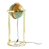 Globe sur cadre en laiton, des années 1980
