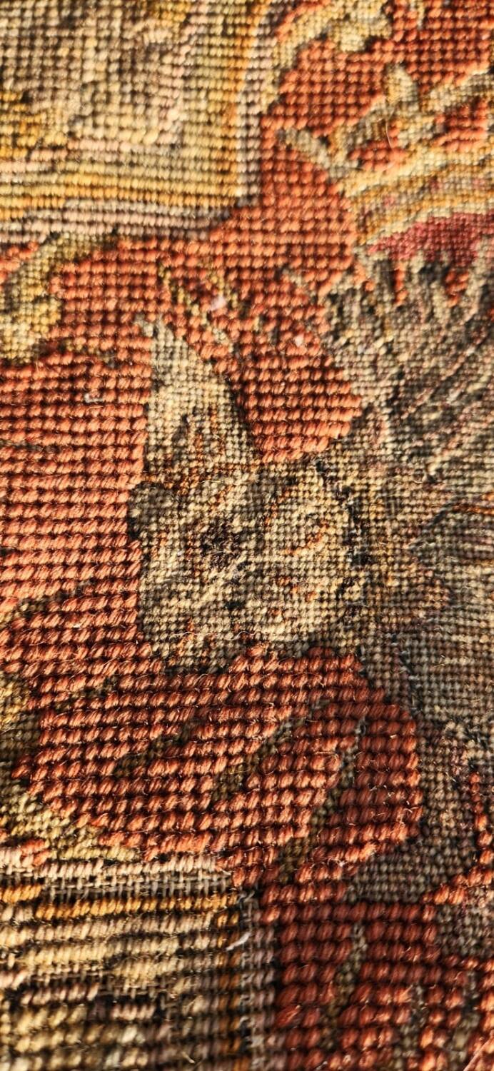 Antique carved walnut chair