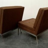 Pair armchairs by Florence Knoll 1960s