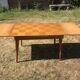 Vintage oak dining table compass legs