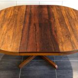 Vintage Scandinavian Baumann style extendable table in Rosewood 1970s