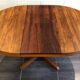 Vintage Scandinavian Baumann style extendable table in Rosewood 1970s