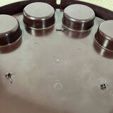Vintage Chocolate Brown Bar Cart by Dal Vera Italy, 1960s