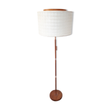 Scandinavian copper and teak floor lamp