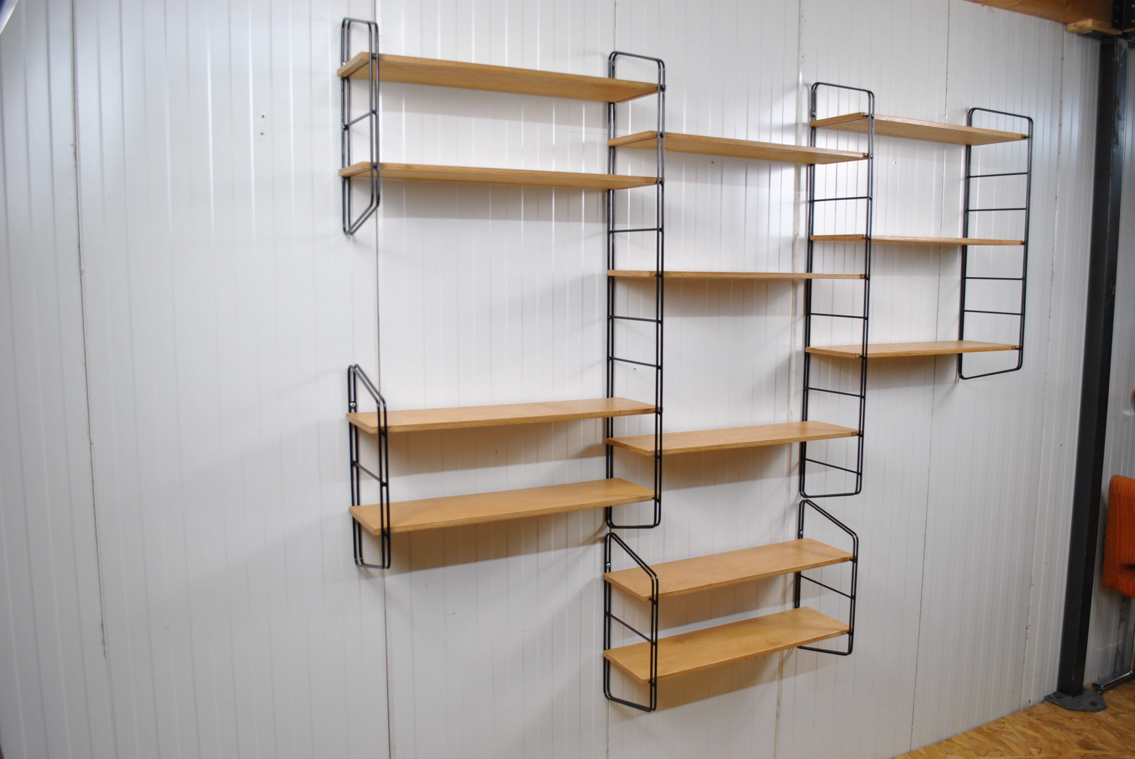 Etagère bibliothèque modulable murale 1970