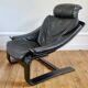Fauteuil et ottoman Roche Bobois vintage lounge Kroken, Ake Frybiter