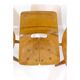Set of 4 barrel chairs, wooden base, Pierre Guariche, Steiner, 1950s.