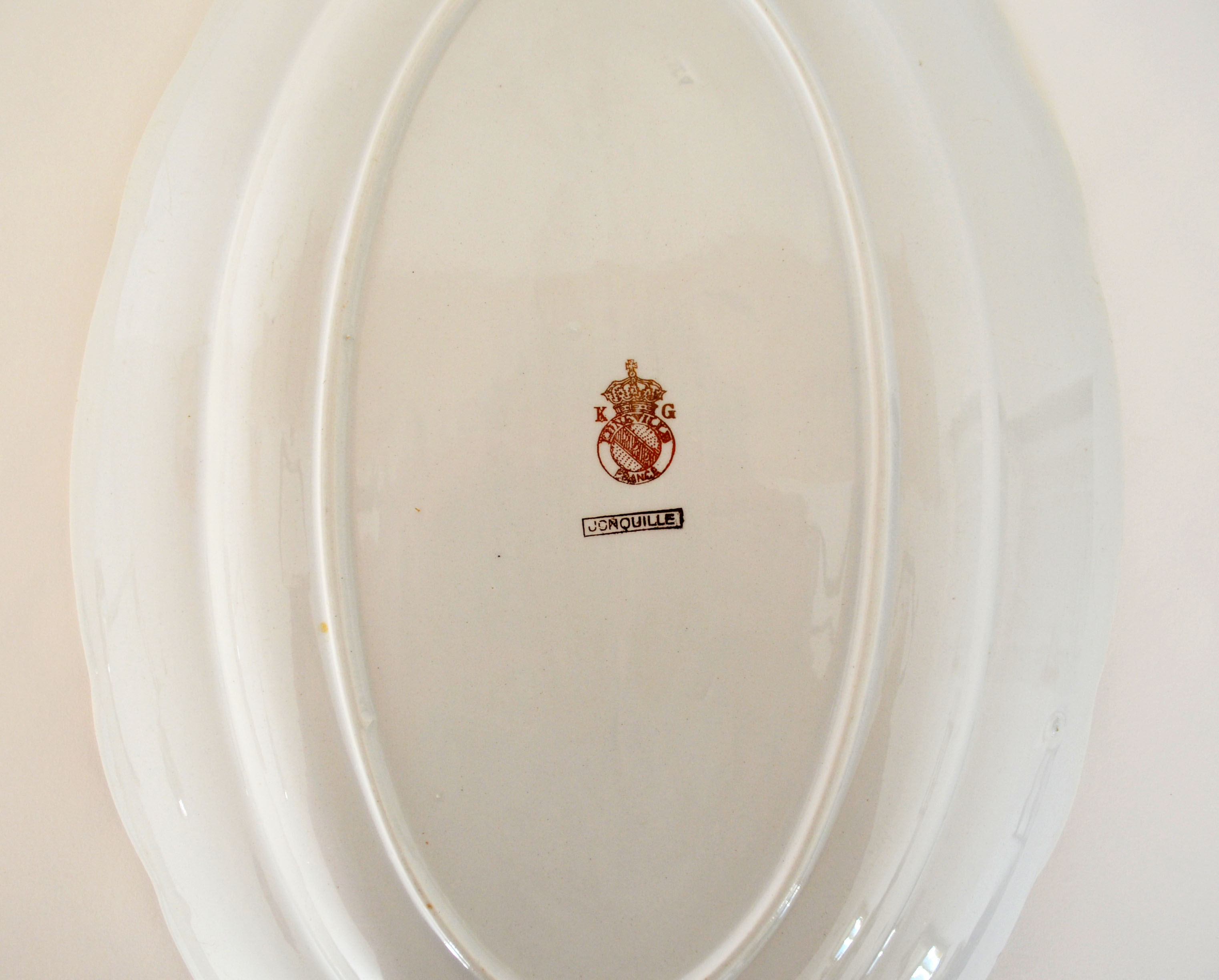 Duo of dishes Lunéville daffodil model