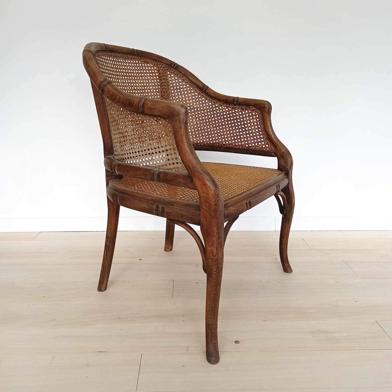 Cane armchair model Faux bamboo brand Grange