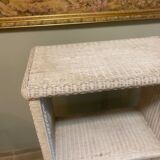 Vintage white wicker furniture