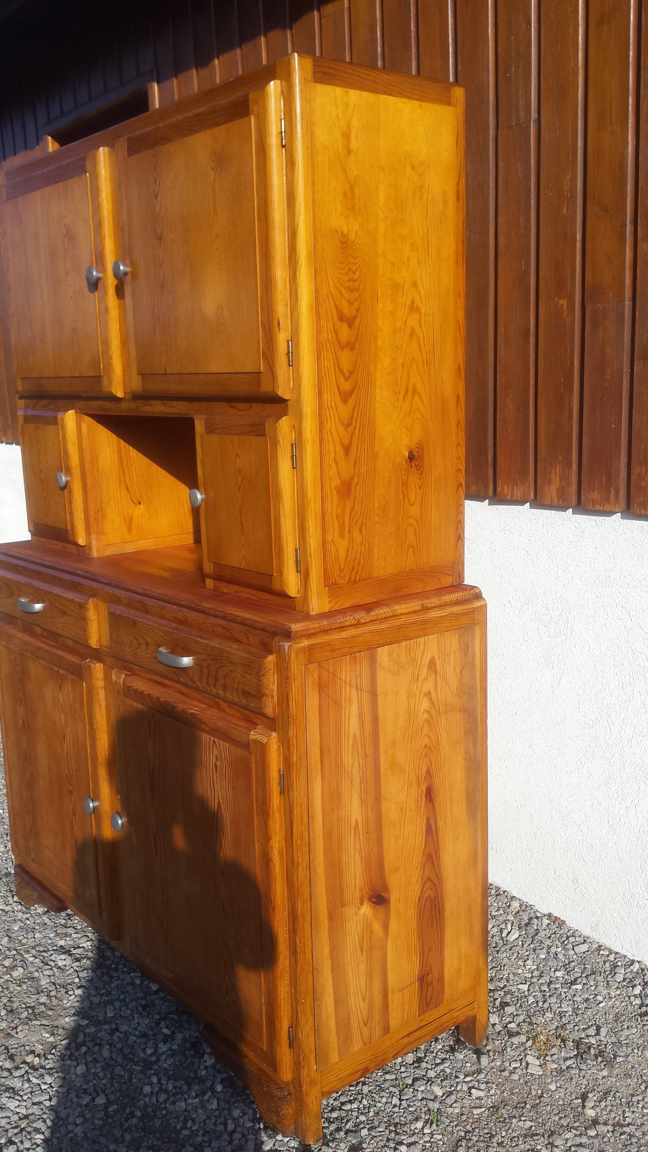 Mado sideboard in solid wood, wooden top