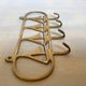Nautical yacht coat rack in brass