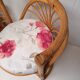 Vintage rattan table and chairs set