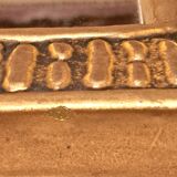 François Lembo mirror in gold ceramic