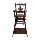 Chaise haute modulable pour bébé début 1900
