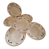 6 soup plates Céranord St Amand
