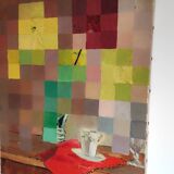 Old abstract pixel painting