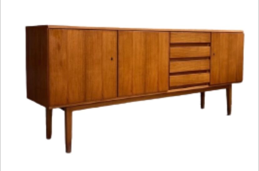 Scandinavian vintage teak sideboard, Danish sideboard