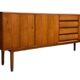 Enfilade scandinave vintage en teck, enfilade danoise
