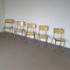 Old stacking school chairs 1950s