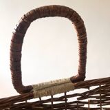 Large woven wicker bassinet