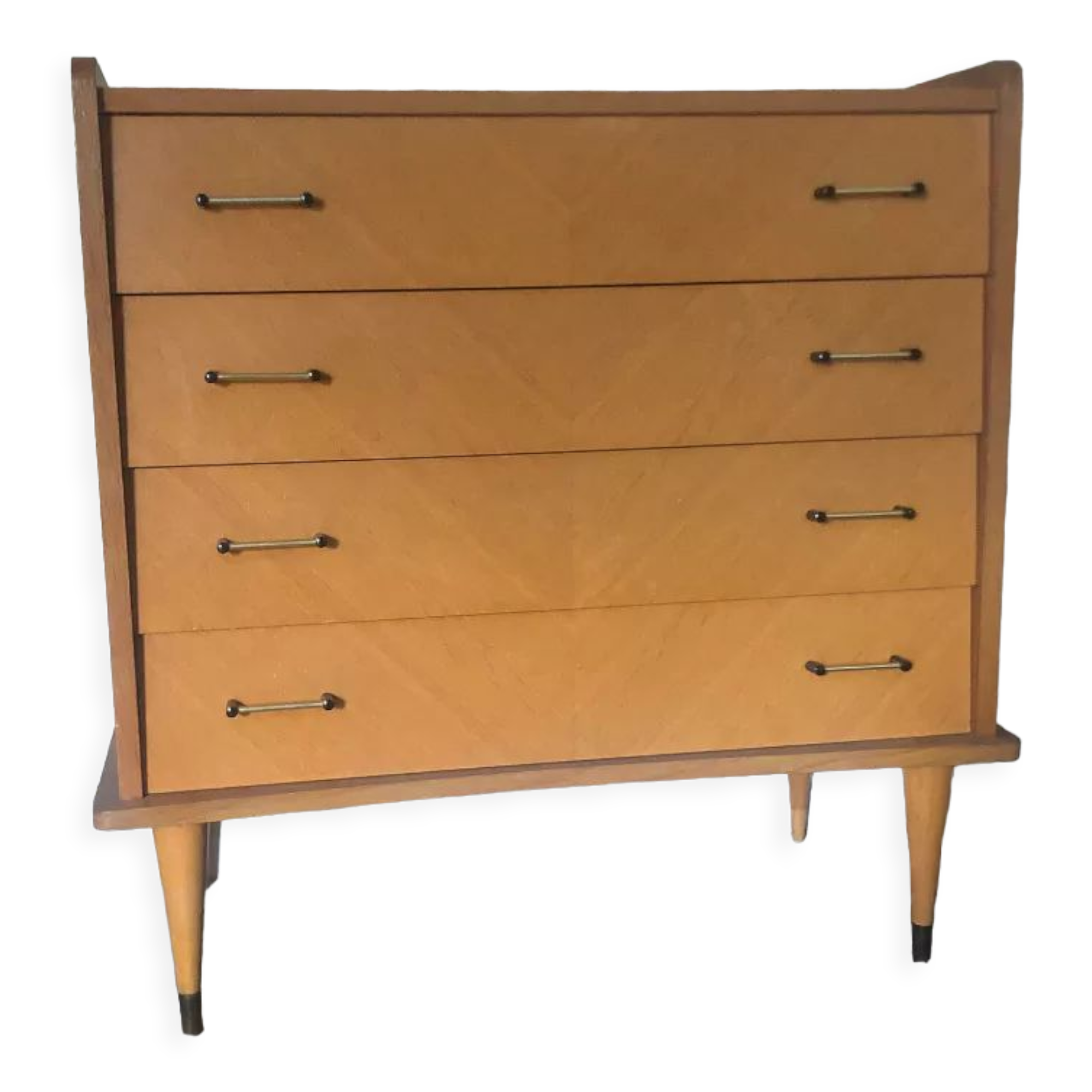 60s chest of drawers, compass feet