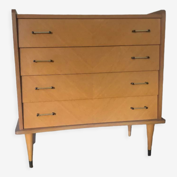 Commode années 60, pieds compas