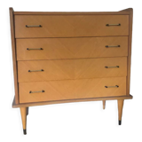 60s chest of drawers, compass feet