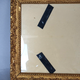 Old frame 33x26 foliage 29x22 cm wood gilded stucco gold leaf +glass SB158