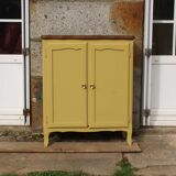 Renovated antique buffet – bright yellow