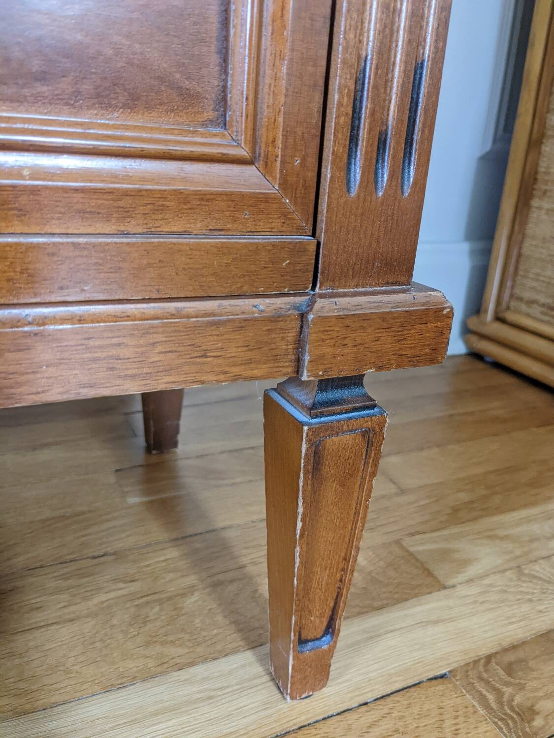 Louis XVI chiffonier and small furniture set