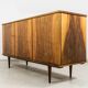 Vintage Walnut Sideboard By Lfm, Poland, 1970’s