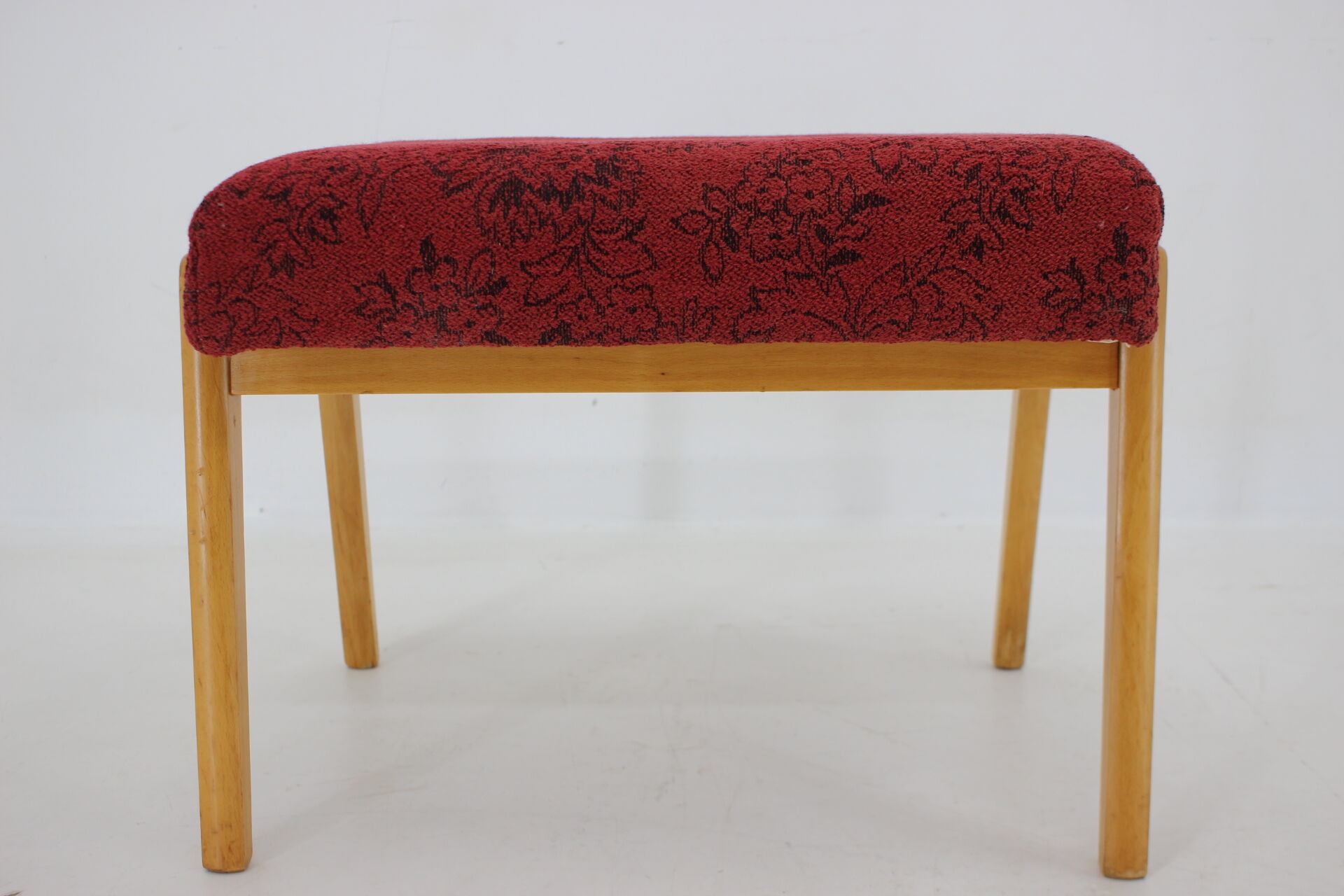 Tabouret de hêtre des années 1960, Tchécoslovaquie