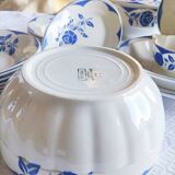 Table service Digoin Sarreguemines - blue and white