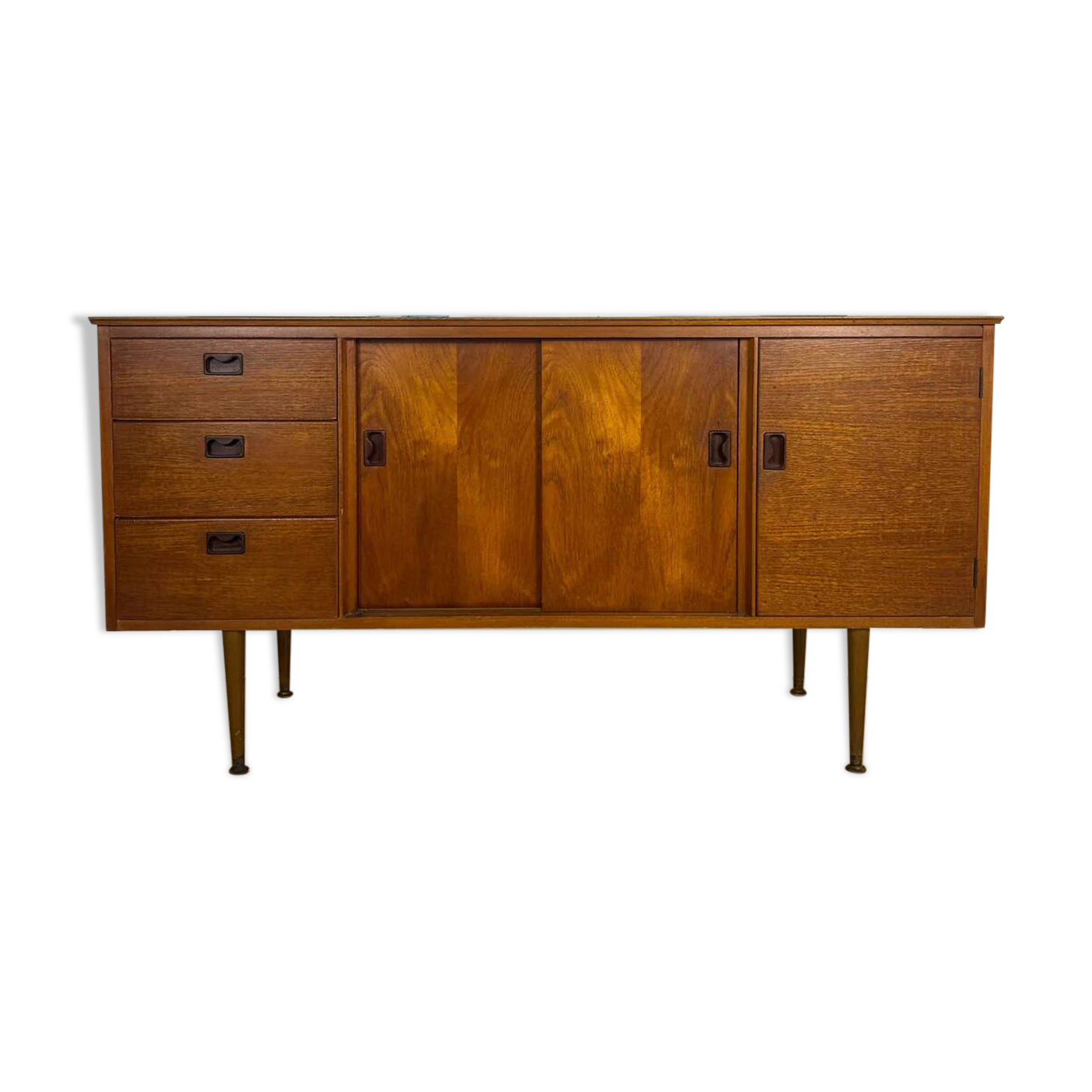 Danish teak sideboard – Mid-century credenza from the 1960s