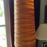 Accolay lamp in terracotta, resin lampshade with double lighting 1960