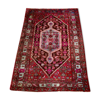 Tapis Persan ancien noué main en laine épaisse