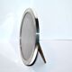 Photo frame in sterling sterling silver 925 - round guilloche line medallion