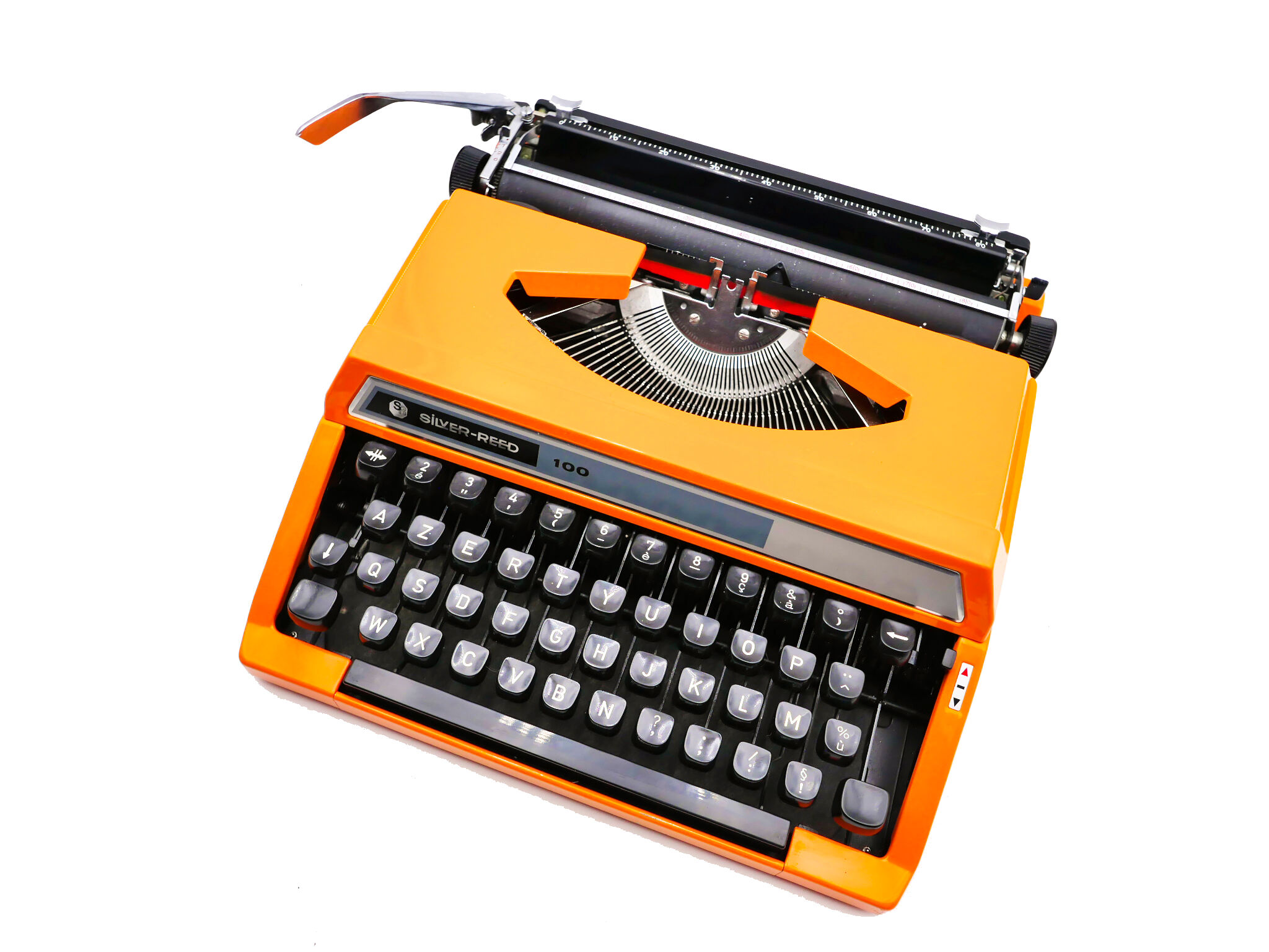 Silver typewriter reed 100 revised orange ribbon new