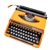 Silver typewriter reed 100 revised orange ribbon new
