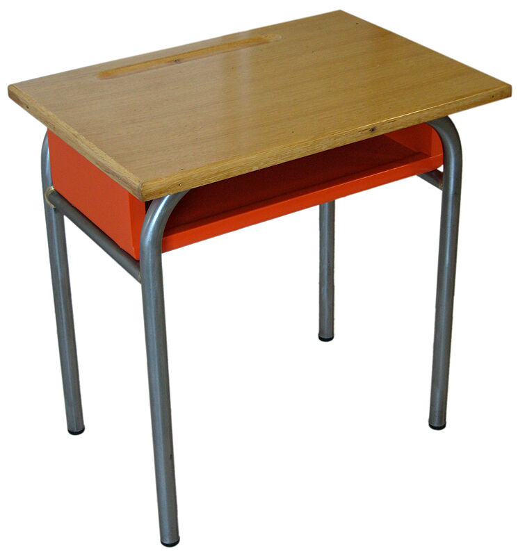 Table and Chair of schoolboy vintage